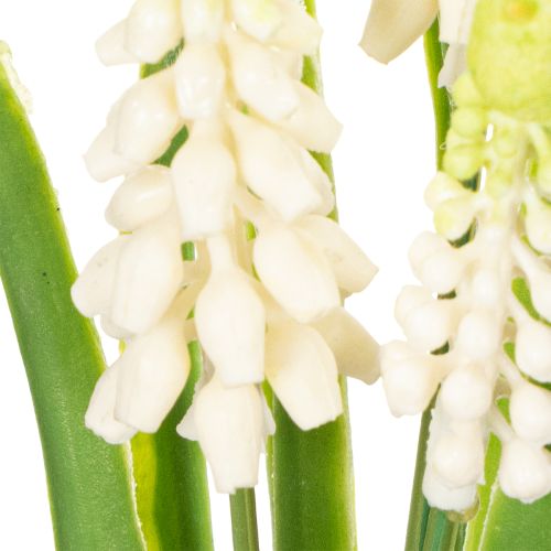 Artikel Kunstig hyacintblomstvase til elegant borddekoration og et stilfuldt look, 20 cm