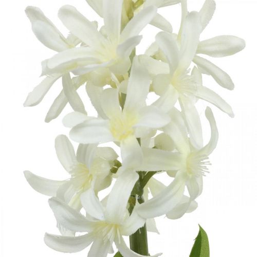 Artikel Kunstig hyacint med løg kunstig blomst hvid til stick 29cm