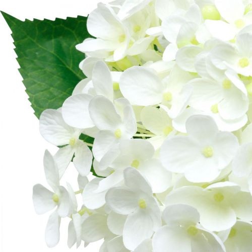 Floristik24 Hortensia kunstig hvid 53cm