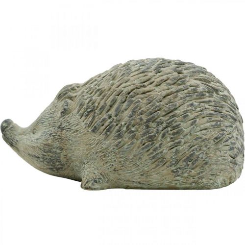 Floristik24 Dekorativ figur pindsvin 22cm havedekoration efterår antik grøn 20 × 12 × H10cm
