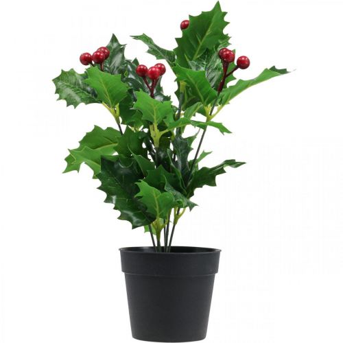 Floristik24 Kristtorn i potte kunstige planter Ilex kunstige 26cm
