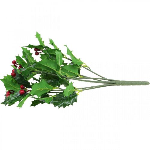 Floristik24 Julegren kristtorn Ilex kunstige bær 37cm