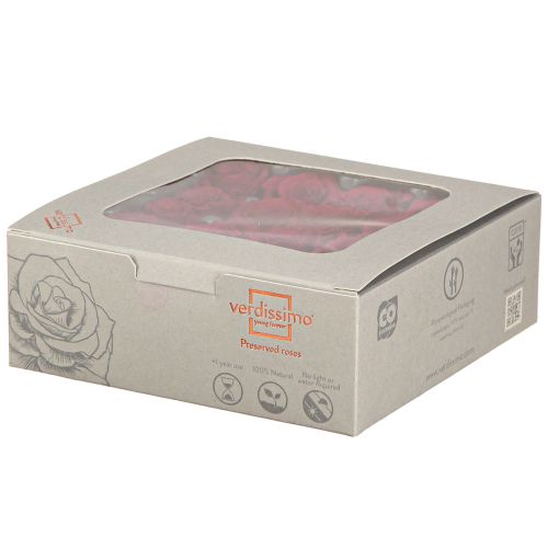 Artikel Infinity Roses Ægte Blomster Mini Rosenhoveder Røde Ø3cm 16 stk