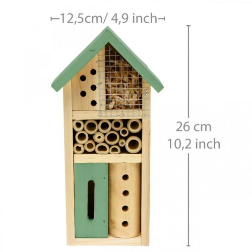 Artikel Insekthotel Grønt Træ Redehjælp Have Insekthus H26cm