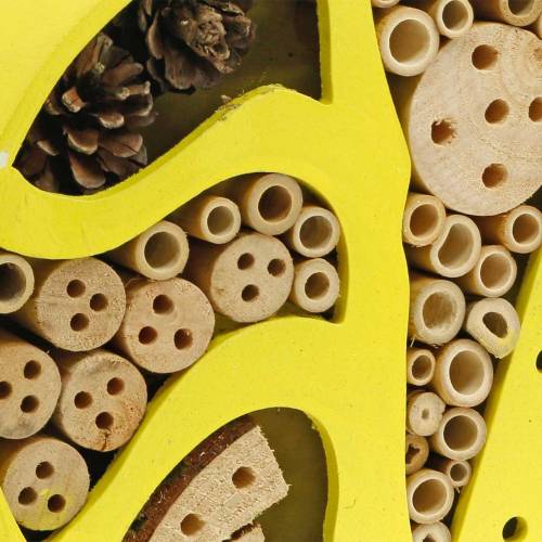 Floristik24 Insekthotel rundt gul Ø25cm