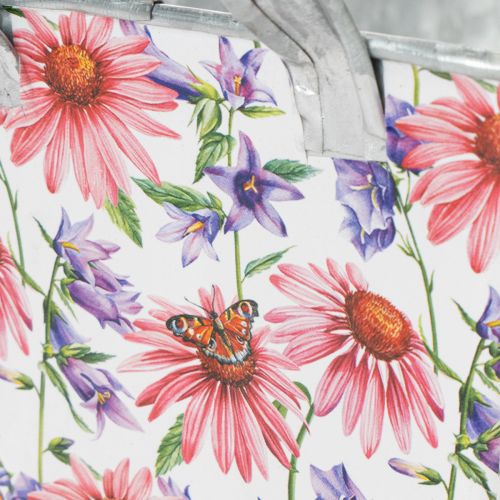 Artikel Jardiniere forårsblomsterkasse metaldekoration 20×12,5×10 cm