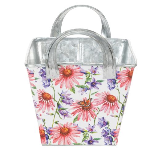 Artikel Jardiniere forårsblomsterkasse metaldekoration 20×12,5×10 cm