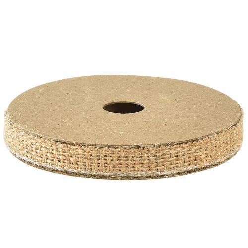 Artikel Jutebånd dekorativt bånd bronze naturbånd vævet 12mm 10m