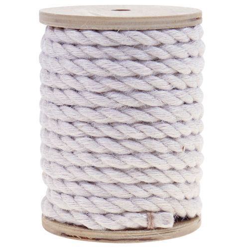 Jutebånd jute snor snor jute dekoration creme hvid Ø7mm 5m