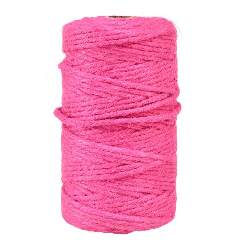 Floristik24 Jute båndsnor jute pyntebånd jute fuchsia Ø4mm 100m