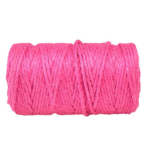 Artikel Jute båndsnor jute pyntebånd jute fuchsia Ø4mm 100m
