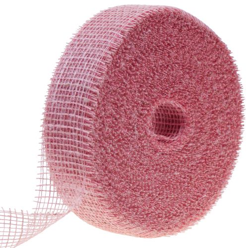 Artikel Jutetape, nettape, bordtape, decotape, jute, lys pink, 5 cm, 40 m