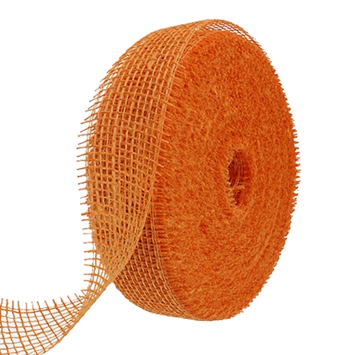 Floristik24 Jutebånd lys orange 5cm 40m