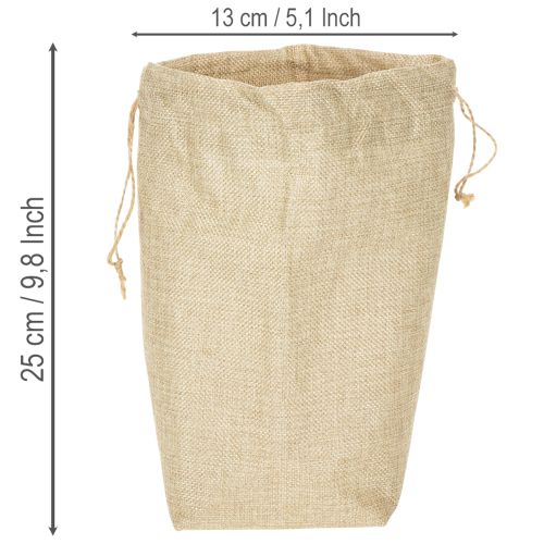 Jutepose 13,5×11 cm H25 cm | Floristik24.dk
