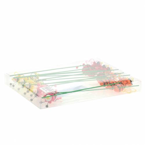 Floristik24 Dekorativ stikbille assorteret H25cm 12 stk