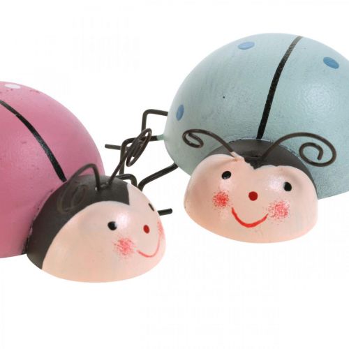 Artikel Billedekoration Figur Pastel Fjederdekoration Metal 8,5×10,5cm 3 stk.