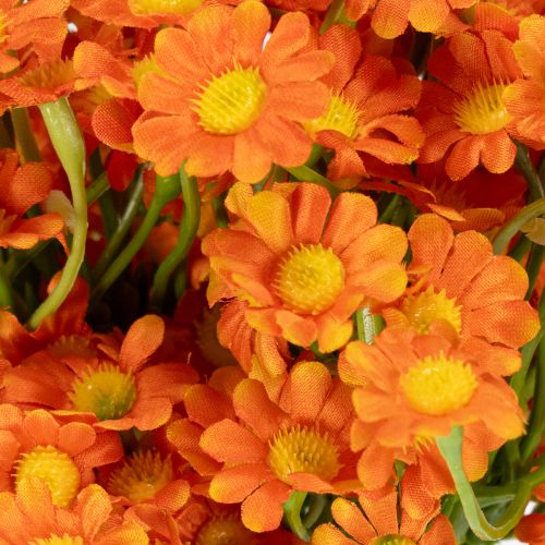 Artikel Kunstig blomsterbuket af kamille til stemningsfuld sæsonbestemt dekoration, 27 cm, 3 stk.