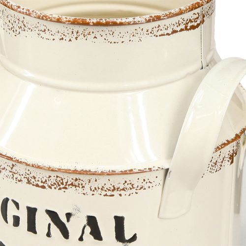 Artikel Kande Metal Dekoration &quot;Original 1982&quot; Creme Rust H16cm 2stk