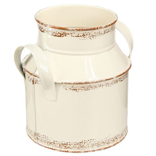 Artikel Kande Metal Dekoration "Original 1982" Creme Rust H16cm 2stk
