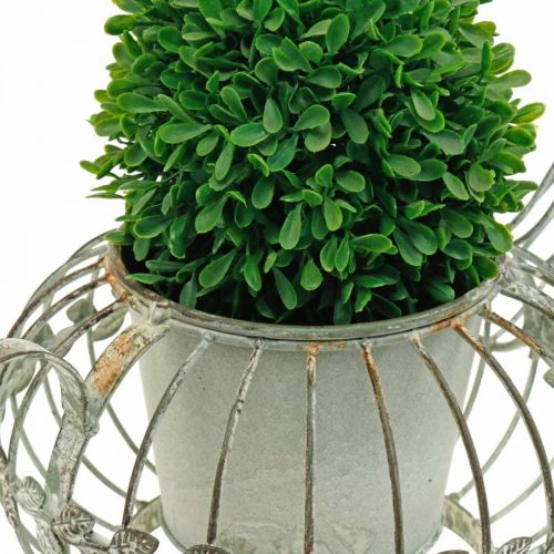 Plantekasse dekorativ kaffekande metalkande til udplantning L15,5cm Ø11,8cm