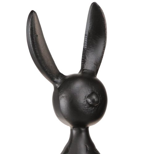 Artikel Kant skammel bunny Påskehare metal sort 12×11×34cm