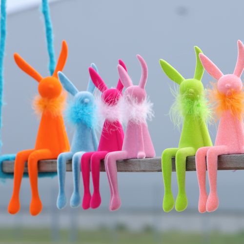 Artikel Påskeharehylde, siddende påskeharefigur til påske og forår, 27 cm, 2 stk.