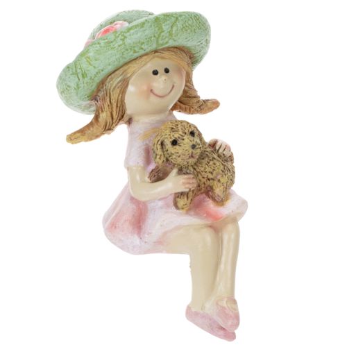 Hyldeholder Smilende pige med hund Ø4,5 cm H9,5 cm købe | Floristik24.dk
