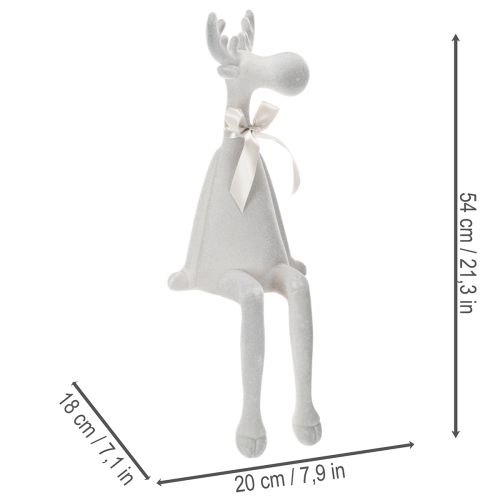 Julefigur rensdyr med lange ben, hyldeholder, 54 cm | Floristik24.dk