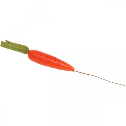 Artikel Dekorative gulerødder, påskedekoration, gulerødder på tråd, kunstige grøntsager orange, grøn H11cm 36 stk.