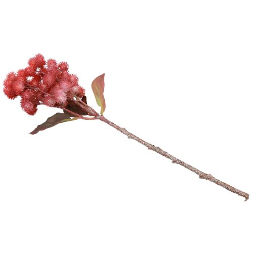 Artikel Stor burre kunstig plante burre kunstig rød 52cm