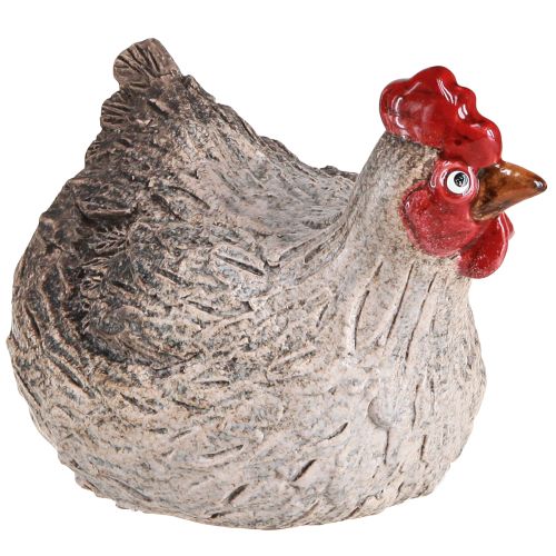 Floristik24 Keramisk dekorativ kylling sjov påske dekoration figur 16×12×12cm