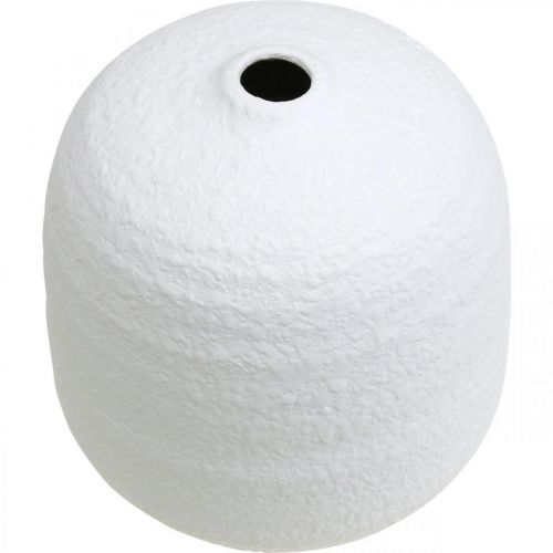 Floristik24 Keramikvase, dekorative vaser hvid Ø15cm H14,5cm sæt med 2 stk