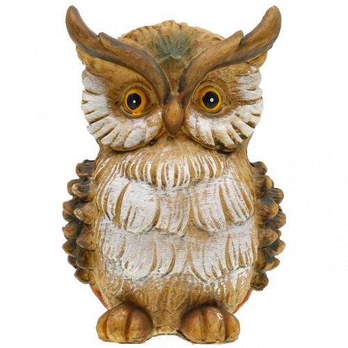 Artikel Dekorativ ugle dekorativ figur håndmalet efterårs dekorativ polyresin H14cm