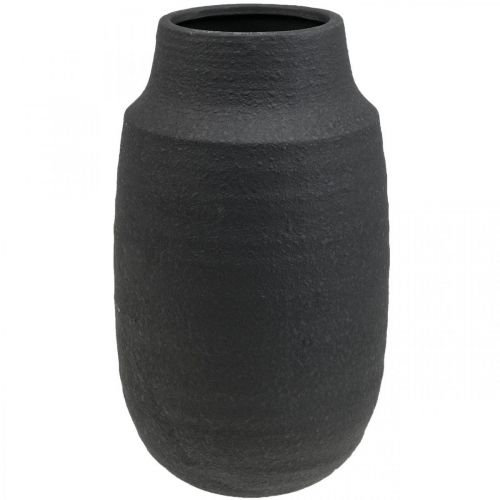 Artikel Keramikvase sort blomstervase dekorative vaser Ø17cm H34cm