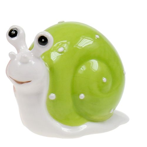 Floristik24 Keramisk snegl 6,5 cm - 7,5 cm grøn, orange, rød 6stk