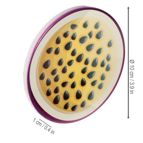 Artikel Frugtunderlagssæt, Frugtdesign, Borddekoration, Køkken &amp; Stue, 10 cm, 6 dele