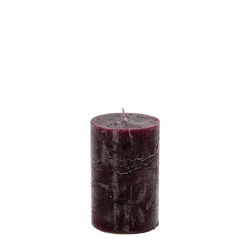 Floristik24 Christmas Burgundy Candle 50mm x 80mm 12stk
