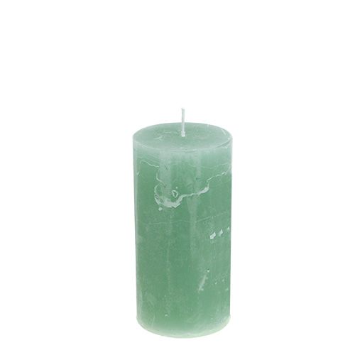 Floristik24 Candle Christmas jade 50mm x 100mm 12stk