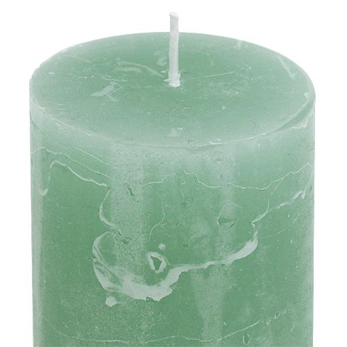 Floristik24 Candle Christmas jade 50mm x 100mm 12stk
