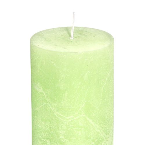 Artikel Lys limegrøn​​​​​​ensfarvet 60mm x 80mm 4 stk.