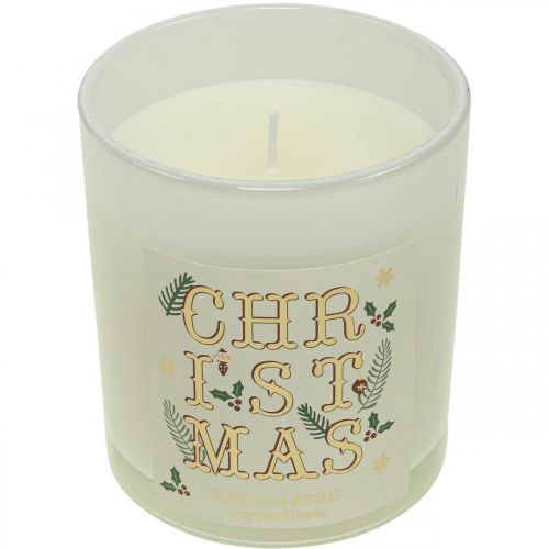 Floristik24 Duftlys Jul Duftlys i glas creme champagne Ø8cm