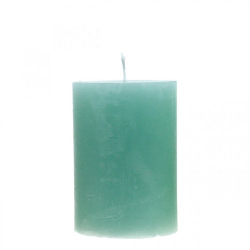 Artikel Søjlelys ensfarvet lysegrøn jade 70×100mm 4 stk