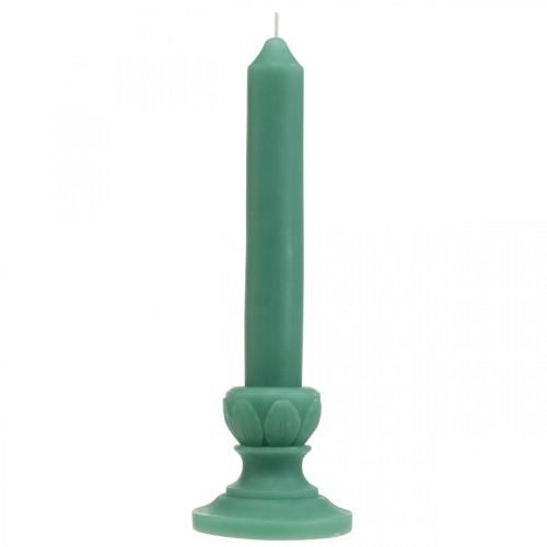 Artikel Deco stearinlys retro stearinlys borddekoration grøn 25cm