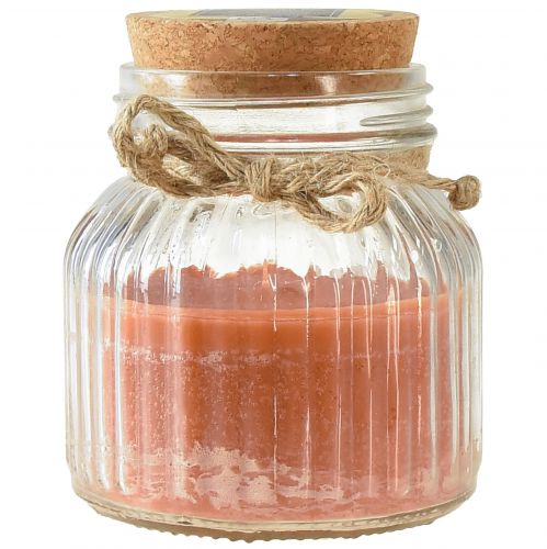 Artikel Duftlys i glaskork citronella lys brun H11,5cm