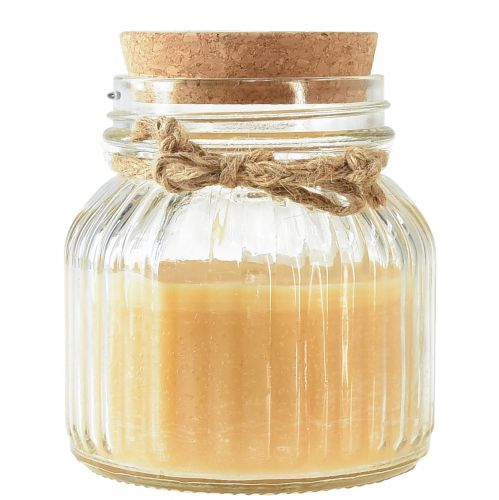 Artikel Stearinlys Citronella duftende stearinlys glas låg honning H11,5cm