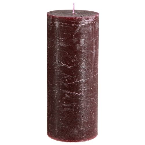 Artikel Stearinlys Bourgogne søjlelys ensfarvet 85x200mm 2 stk
