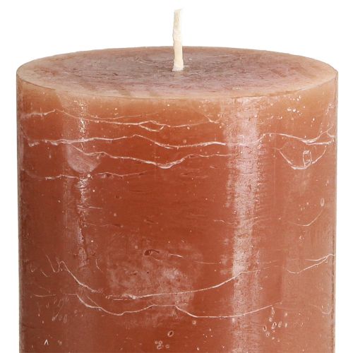 Artikel Stearinlys farvede karamel søjlelys 85×150mm 2 stk