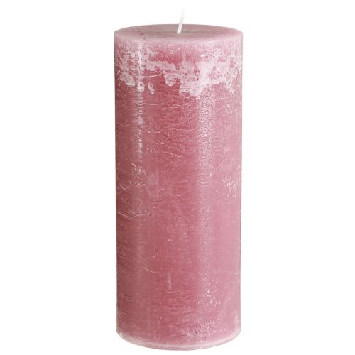 Artikel Lys i pink søjlelys gammel pink 85×200mm 2 stk