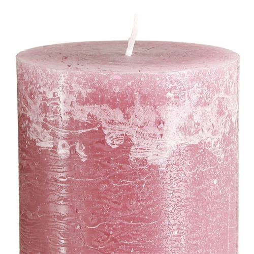 Artikel Lys i pink søjlelys gammel pink 85×200mm 2 stk