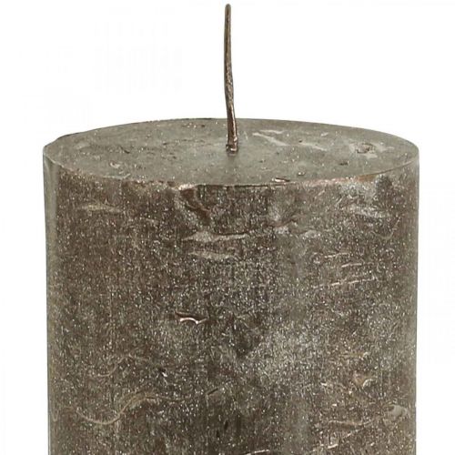 Artikel Søjlelys ensfarvede lys kobber 70x100mm 4 stk